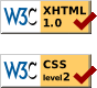 Valid XHTML 1.0 Transitional & CSS 2.0